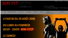 What Airfitness.fr website looked like in 2018 (5 years ago)