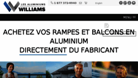 What Aluminiums-williams.com website looked like in 2018 (5 years ago)