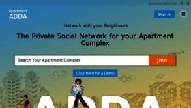 What Apartmentadda.com website looked like in 2018 (5 years ago)