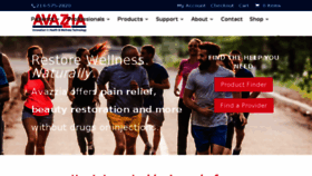 What Avazzia.com website looked like in 2018 (7 years ago)