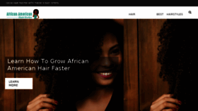 What Africanamericanhairstyles.org website looked like in 2018 (5 years ago)