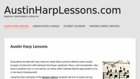 What Austinharplessons.com website looked like in 2018 (5 years ago)
