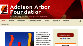 What Addisonarbor.org website looked like in 2018 (5 years ago)