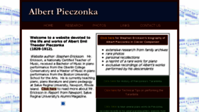 What Albertpieczonka.org website looked like in 2018 (5 years ago)