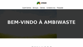 What Ambiwaste.pt website looked like in 2018 (5 years ago)