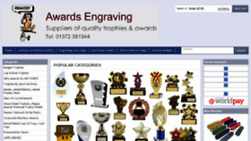 What Awardsengraving.co.uk website looked like in 2018 (5 years ago)