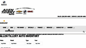 What Allentilleryauto.com website looked like in 2018 (5 years ago)