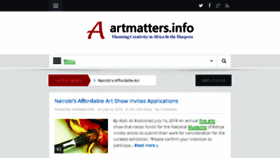 What Artmatters.info website looked like in 2018 (5 years ago)