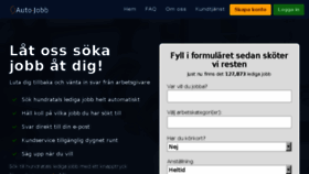 What Autojobb.nu website looked like in 2018 (5 years ago)