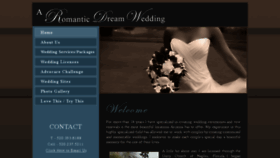 What A-romanticwedding.com website looked like in 2018 (5 years ago)