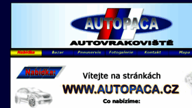 What Autopaca.cz website looked like in 2018 (5 years ago)
