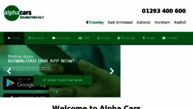 What Alpha-cars.com website looked like in 2018 (5 years ago)