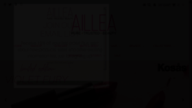 What Aillea.com website looked like in 2018 (5 years ago)
