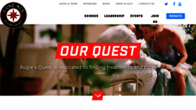 What Augiesquest.org website looked like in 2018 (5 years ago)