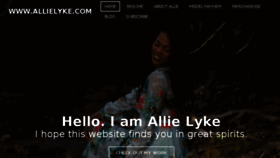 What Allielyke.com website looked like in 2018 (5 years ago)