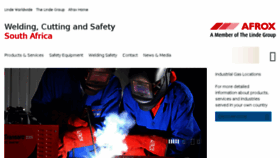 What Afrox-welding.co.za website looked like in 2018 (5 years ago)