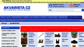 What Akvarista.cz website looked like in 2018 (5 years ago)