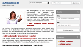 What Auftragsbank.de website looked like in 2018 (5 years ago)