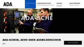 What Ada-schein.info website looked like in 2018 (5 years ago)