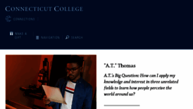 What Admission.conncoll.edu website looked like in 2018 (5 years ago)