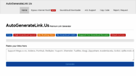 What Autogeneratelink.com website looked like in 2018 (5 years ago)