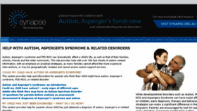 What Autism-help.org website looked like in 2018 (5 years ago)
