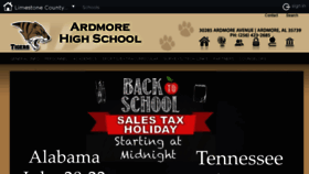 What Ardmorehigh.org website looked like in 2018 (5 years ago)