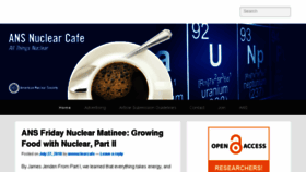 What Ansnuclearcafe.org website looked like in 2018 (7 years ago)