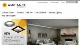 What Ambiance-lighting.com website looked like in 2018 (5 years ago)