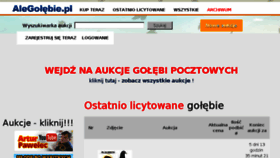 What Alegolebie.pl website looked like in 2018 (5 years ago)