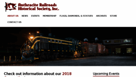 What Anthraciterailroads.org website looked like in 2018 (5 years ago)