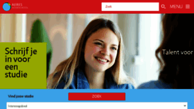 What Aereshogeschool.nl website looked like in 2018 (5 years ago)