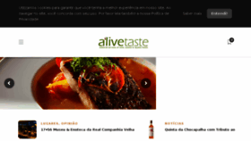 What Alivetaste.com website looked like in 2018 (5 years ago)