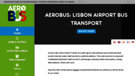 What Aerobus.pt website looked like in 2018 (5 years ago)