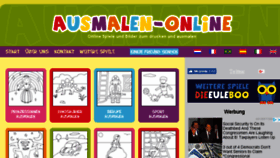 What Ausmalen-online.com website looked like in 2018 (5 years ago)