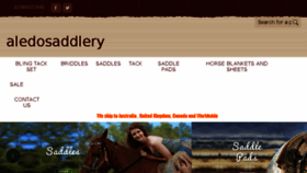 What Aledosaddlery.com website looked like in 2018 (5 years ago)