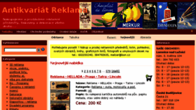What Antikvariat-reklama.cz website looked like in 2018 (5 years ago)