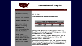 What Americanresearchgroup.com website looked like in 2018 (5 years ago)