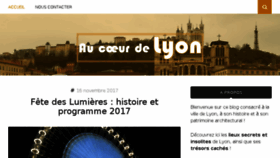 What Aucoeurdelyon.fr website looked like in 2018 (5 years ago)