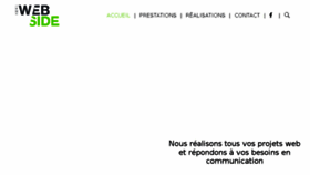 What Agence-webside.fr website looked like in 2018 (5 years ago)