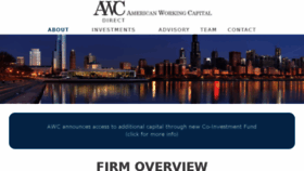 What Americanworkingcapital.com website looked like in 2018 (5 years ago)