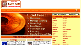 What A1astro.com website looked like in 2018 (5 years ago)