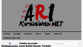 What Arikurniawan.net website looked like in 2018 (5 years ago)