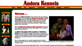 What Andorakennels.com website looked like in 2018 (5 years ago)