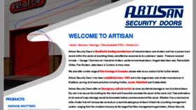 What Artisan-doors.co.uk website looked like in 2018 (5 years ago)