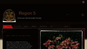 What Ahsregion5.org website looked like in 2018 (5 years ago)