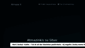 What Atmazai.lt website looked like in 2018 (5 years ago)