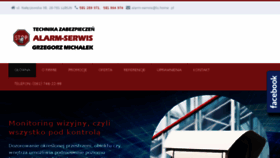 What Alarmserwislublin.pl website looked like in 2018 (5 years ago)