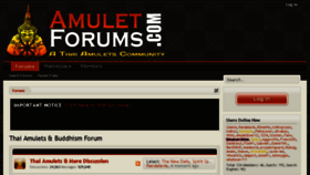 What Amuletforums.com website looked like in 2018 (5 years ago)