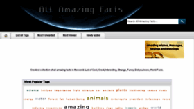 What Allamazingfacts.com website looked like in 2018 (6 years ago)